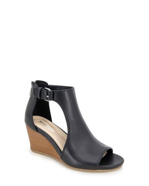Kenneth Cole Black Gracie Wedge Sandal