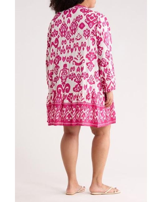 Boho Me Pink Button Front Tunic