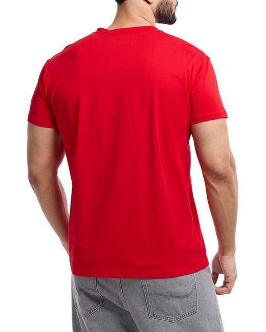 Xray Jeans Red Short Sleeve Henley for men