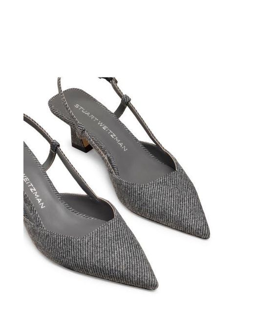 Stuart Weitzman Metallic Vinnie 50 Slingback Pump