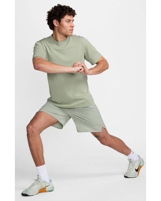 Nike Green Primary Training Dri-Fit Short Sleeve T-Shirt for men