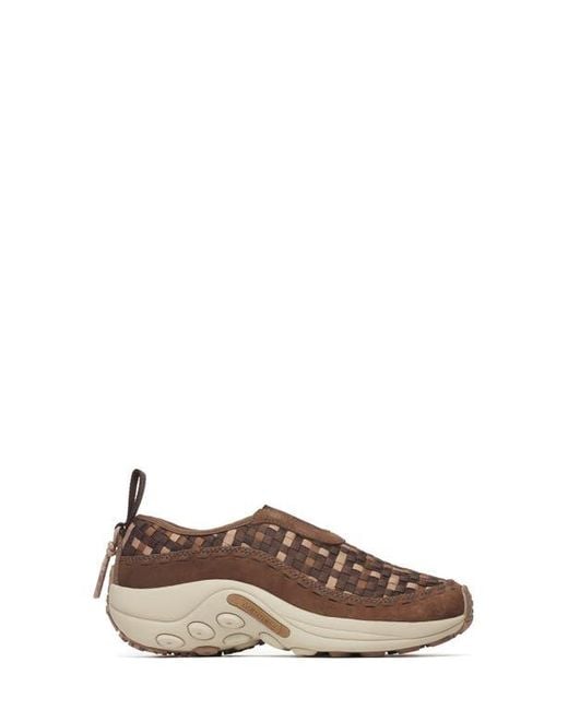 Merrell Brown Jungle Moc Toe Woven Slip-On Sneaker