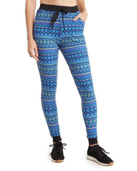 Max Studio Blue Micro Knit Joggers