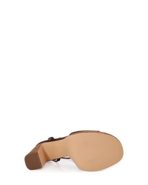 BERNESS Brown Giulietta Platform Sandal