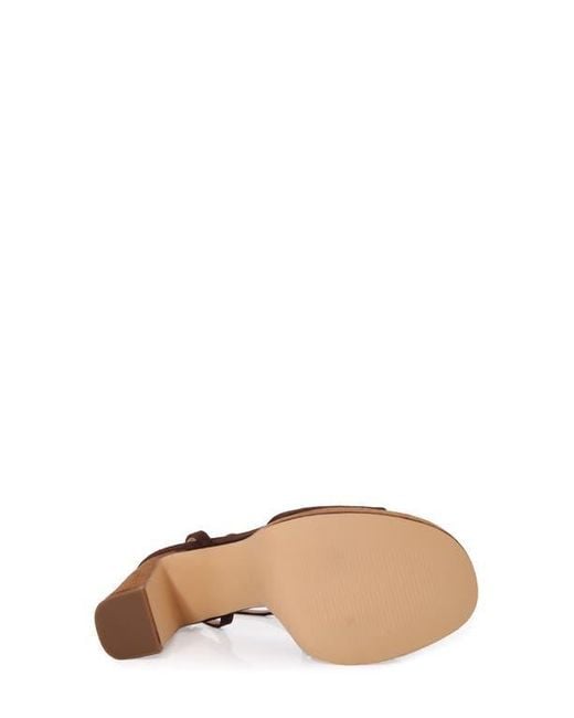 BERNESS Brown Giulietta Platform Sandal