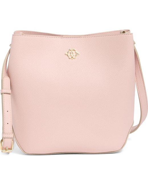 Nanette Lepore Pink Lynne Triple Section Bucket Bag