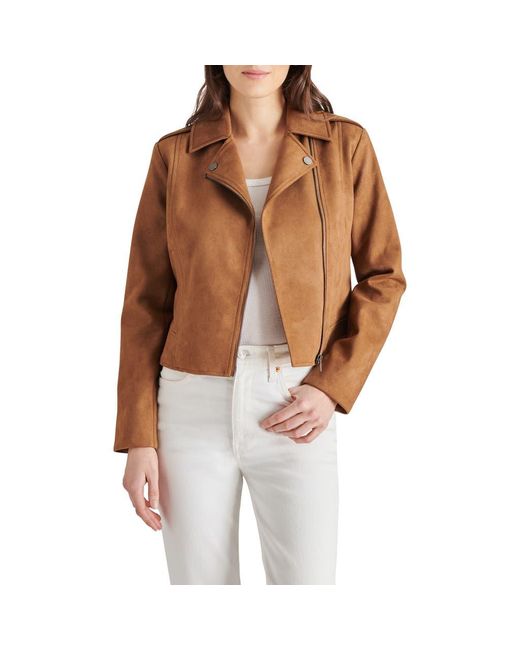 Steve Madden Bb Dakota By Not Your Baby Faux Suede Jacket in Brown Lyst