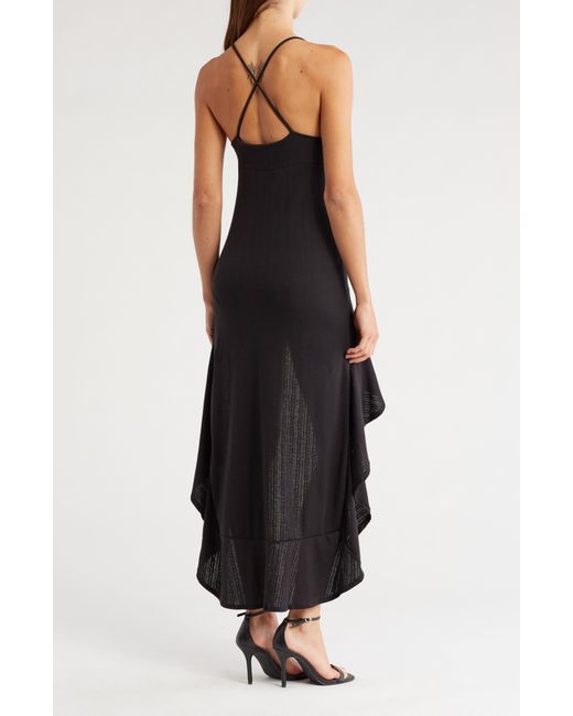 Go Couture Black High-low Slipdress