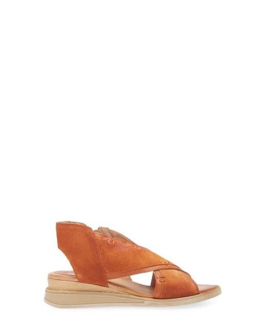Miz Mooz Brown Claudio Wedge Sandal