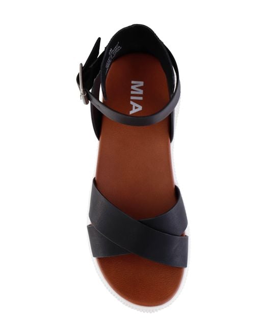 MIA Black Holi Platform Sandal
