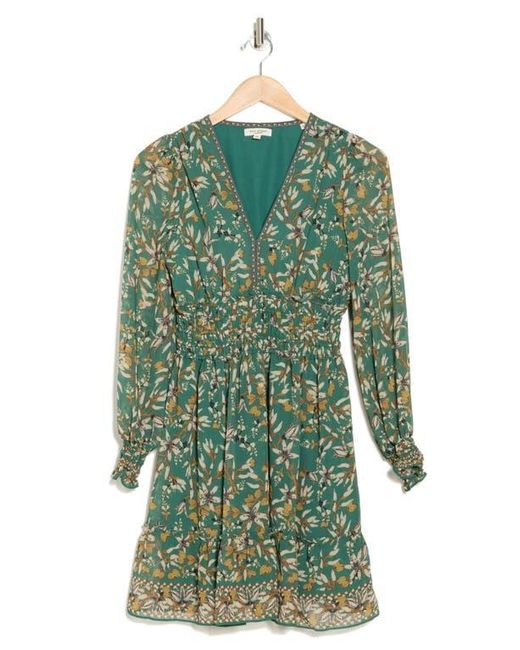 green emerald velvet dress Mac Duggal Women's Sleeveless Hand Beaded Floral Midi Dress - Green - Size 6