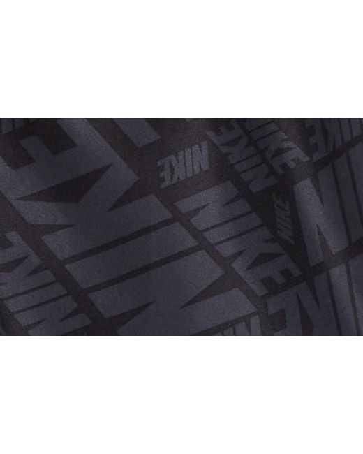 Nike Black Seven-Inch Volley Swim Trunks for men