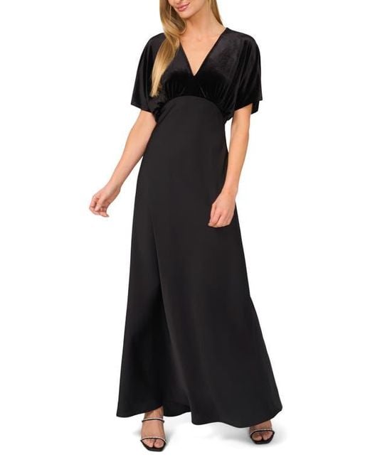 Cece Velvet Bodice Satin Skirt Dolman Dress in Black | Lyst Cece Velvet Bodice Satin Skirt Dolman Dress in Black | Lyst