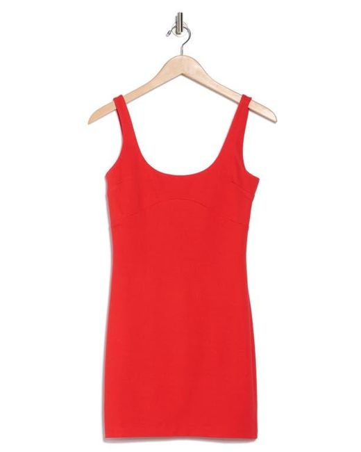 Socialite Red Bust Detail Minidress