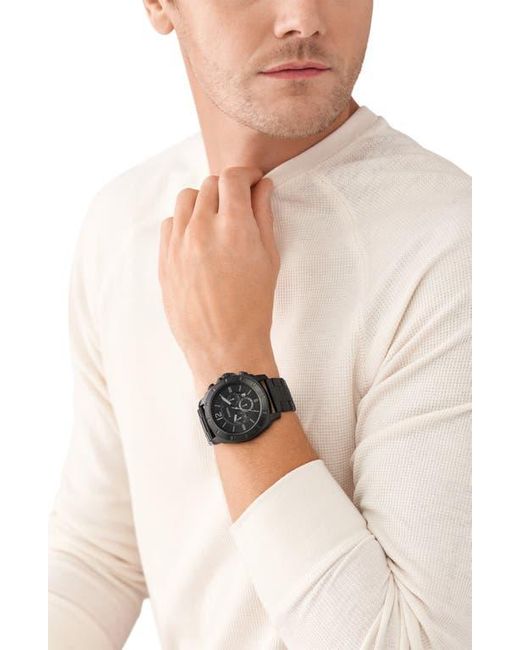 Fossil Black Privateer Chronograph Bracelet Watch, 48Mm for men