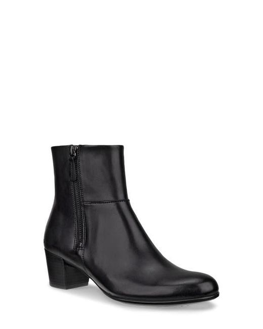 Ecco Black Shape Mid Zip Bootie