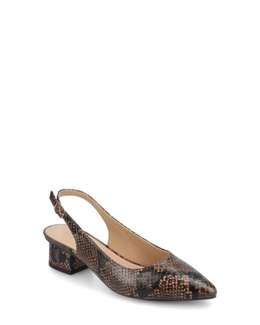 Journee Collection Metallic Sylvia Slingback Pump