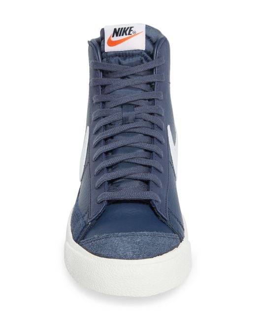 Nike Suede Blazer Mid '77 Vintage Sneaker In Blue/white At Nordstrom