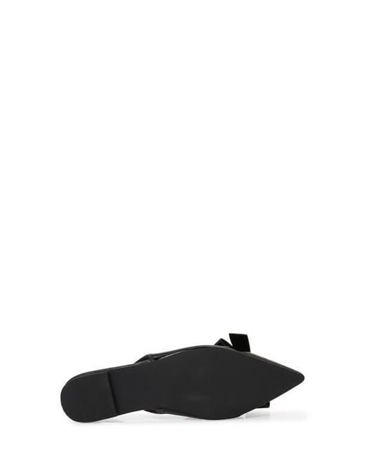 BERNESS Black Bow Slingback Flat