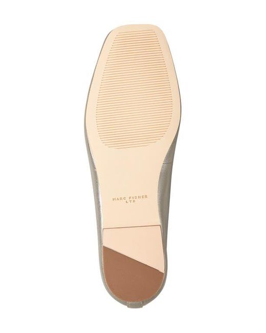 Marc Fisher White Ubet Ballet Flat