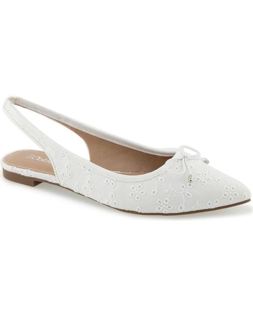 Esprit White Petria Slingback Flat