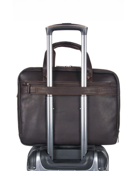 Kenneth Cole Black Leather Briefcase for men
