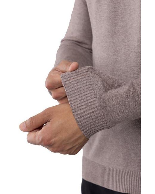 Xray Jeans Gray V-Neck Ribbed Knit Sweater for men