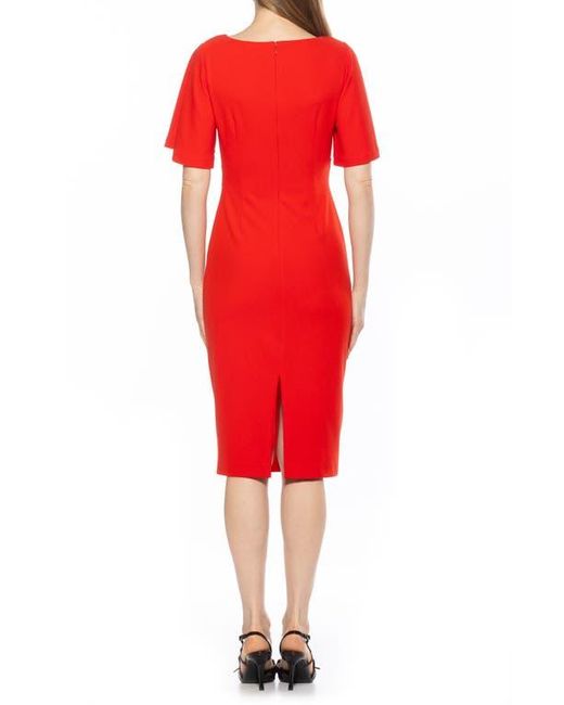 Alexia Admor Red Ariah Sheath Dress