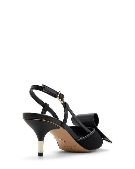 Ted Baker Black Romy Pointed Toe Slingback Pump