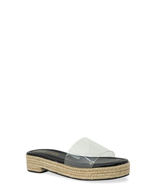 In Touch Footwear Multicolor Clear Platform Slide Sandal