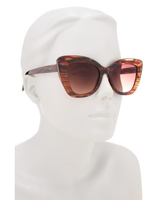 DIFF Brown 52Mm Melody Sunglasses
