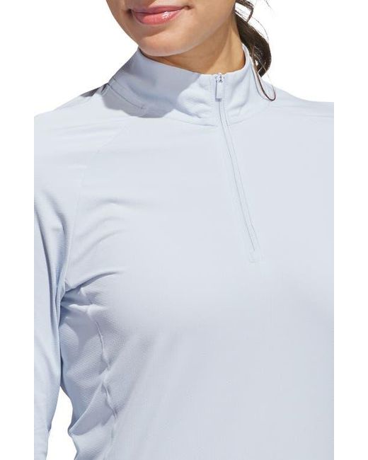 Adidas Blue Ultimate Solid Quarter Zip Pullover