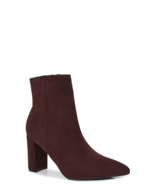 BERNESS Purple Sara Block Heel Bootie