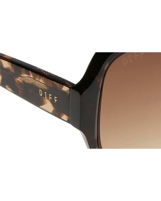 DIFF Brown Seraphina 57Mm Round Sunglasses