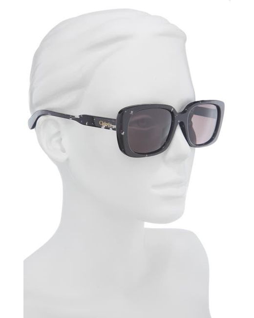 Chloé Multicolor Rectangular Sunglasses