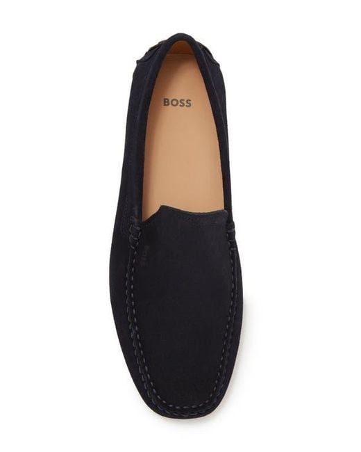 BOSS Grady Driving Loafer in Blue for Men | Lyst display picture 2