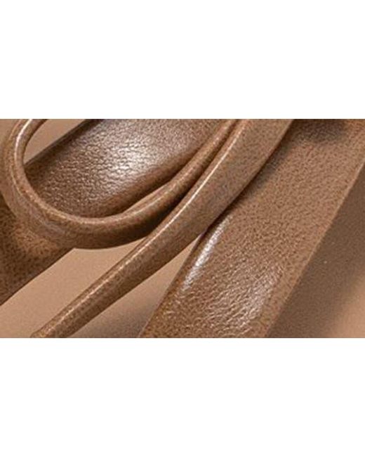 Bebe Brown Bow Strappy Sandal