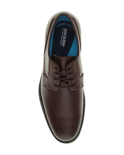 Dockers Brown Edgar Plain Toe Oxford for men