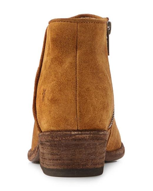 Frye Brown Carson Piping Bootie