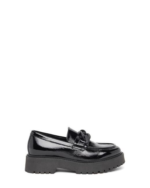 Nero Giardini Black Chain Platform Loafer