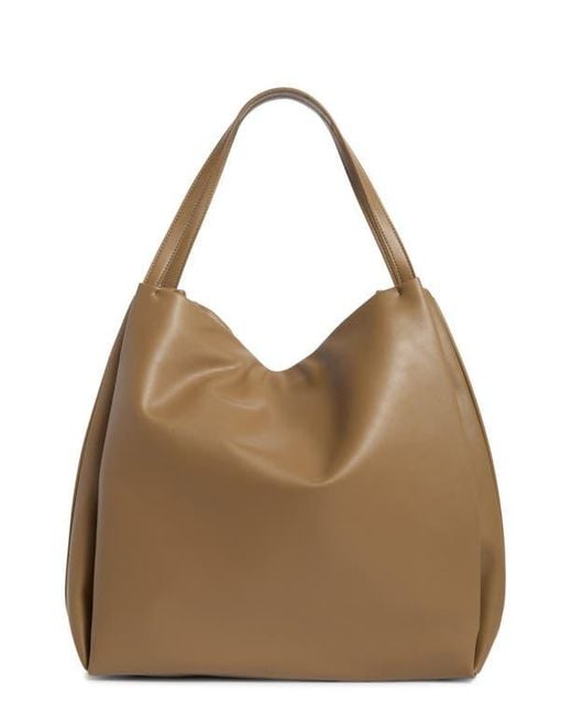 BCBGMAXAZRIA Brown Large Draped Tote