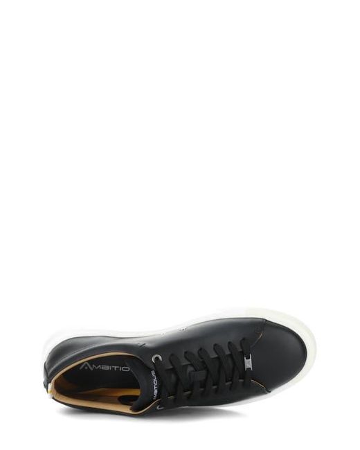 Ambitious Black Leather Sneaker for men