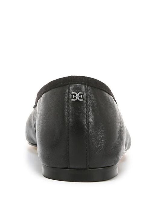 Sam Edelman Black Flora Ballet Flat