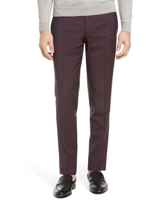 Ted Baker Red Roger Extra Trim Fit Solid Wool Suit for men