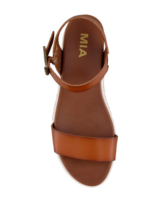 MIA Brown Kasandra Platform Sandal