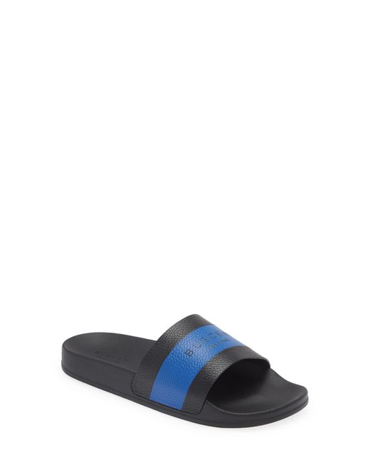 Buscemi Blue Logo Slide Sandal for men