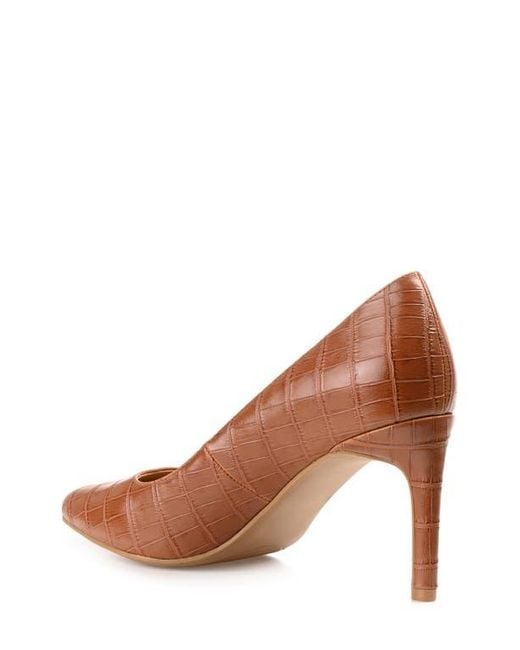 Journee Collection Brown Monalee Pump
