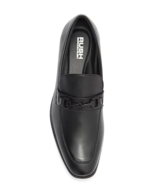 Gordon Rush Black Horsebit Loafer for men