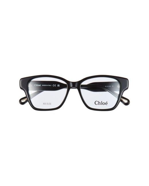 Chloé Black 51Mm Cat Eye Optical Frames