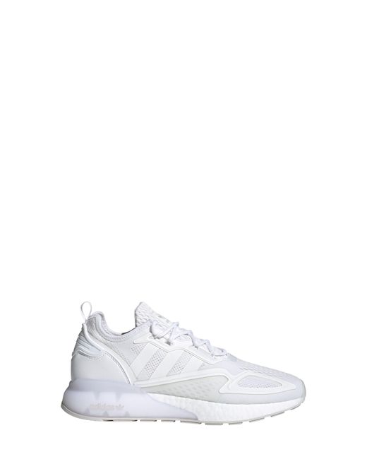 Adidas White Zx 2k Boost Sneaker for men